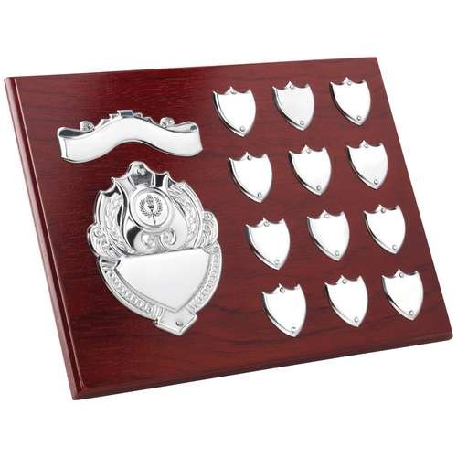 Rosewood Plaque with Chrome Fronts