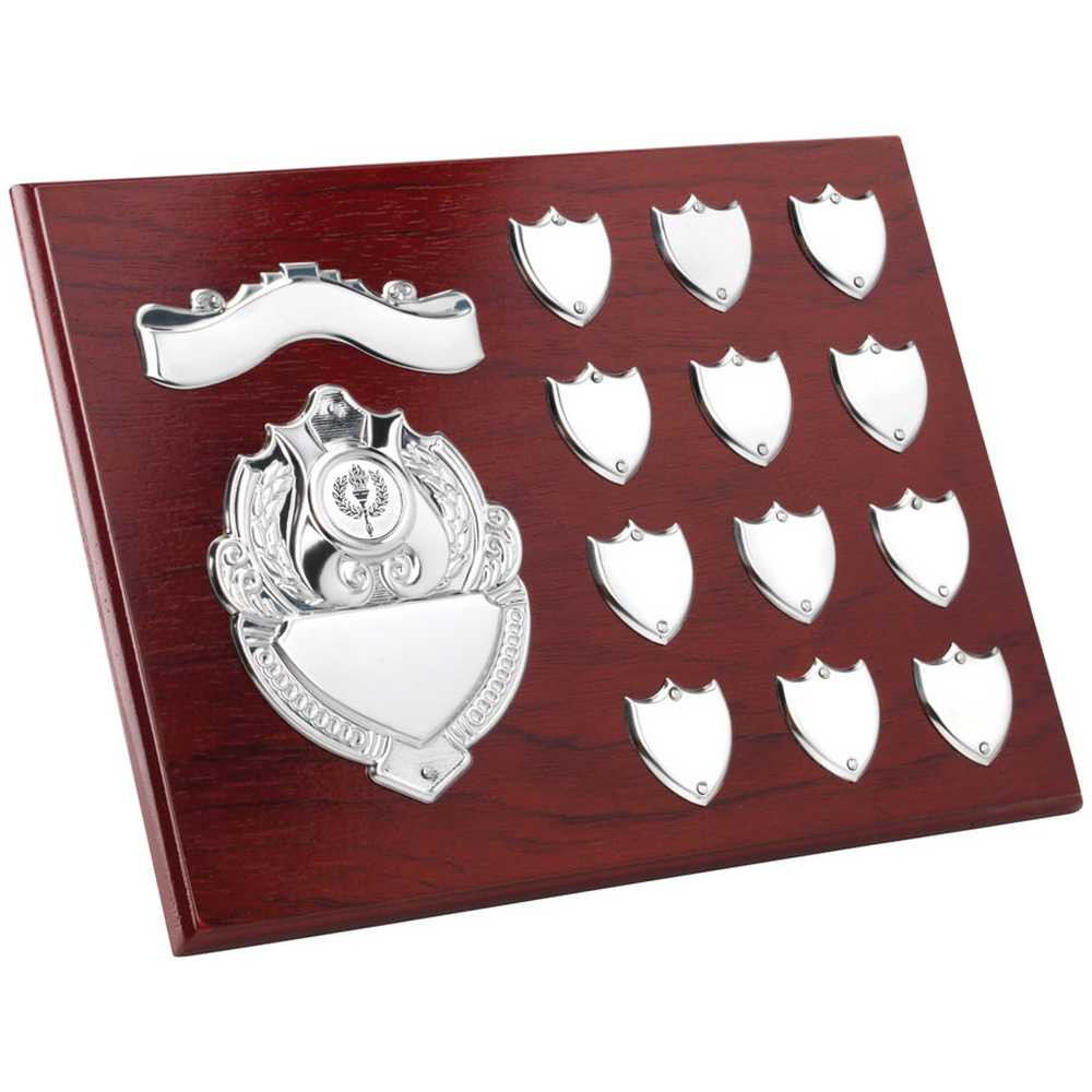 Rosewood 12 Years Annual Plaque with Chrome Fronts