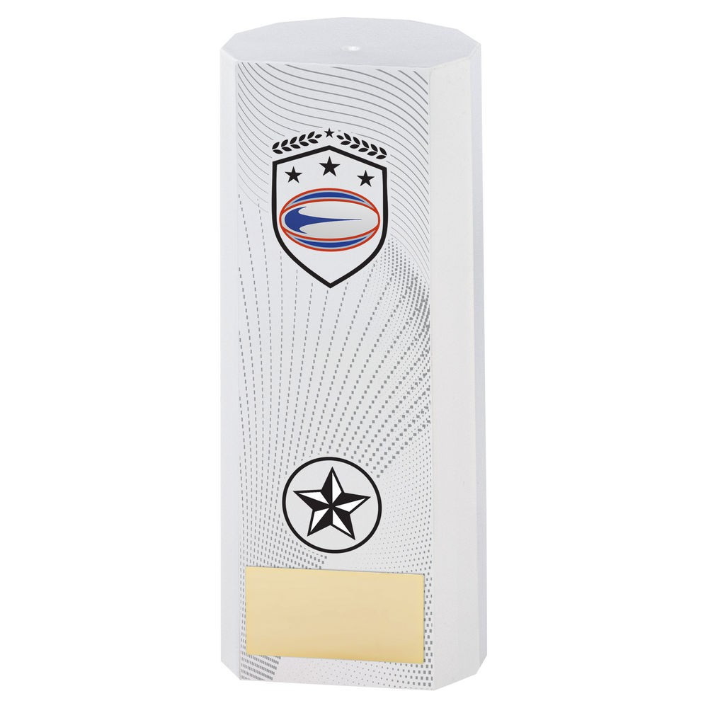 White Plastic Filled Column Rugby