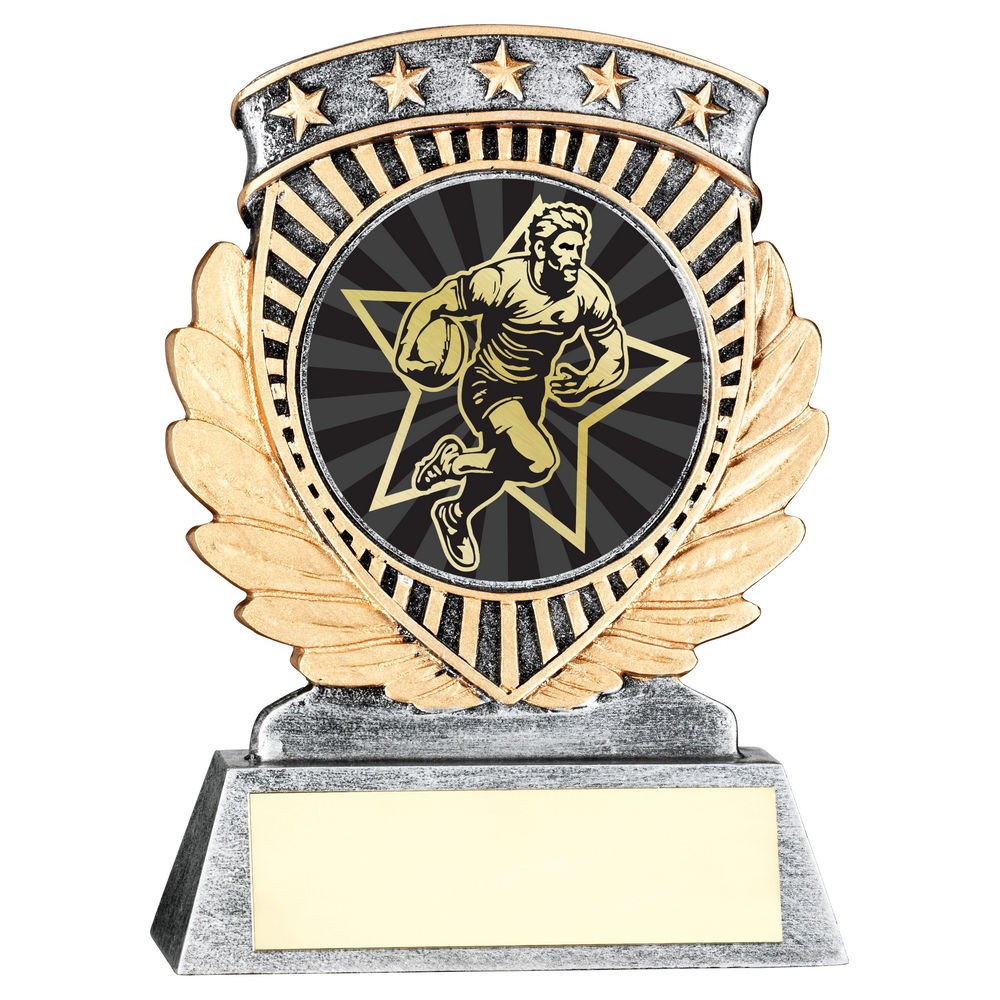 5 Star Holder with Male Rugby