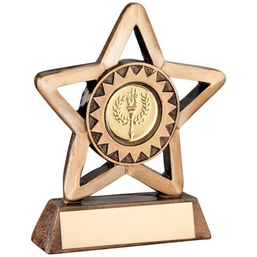 Bronze/Gold Resin Generic Mini Star Trophy
