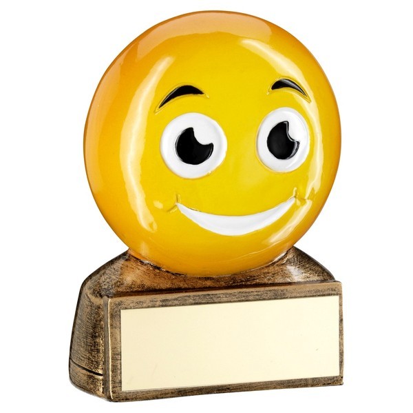 Yellow Smiling Emoji Trophy