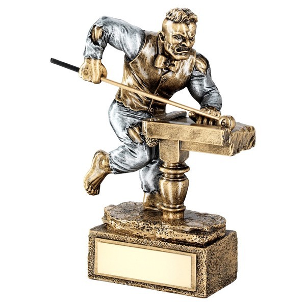 Bronze / Pewter Pool / Snooker 'Beast' Figure Trophy