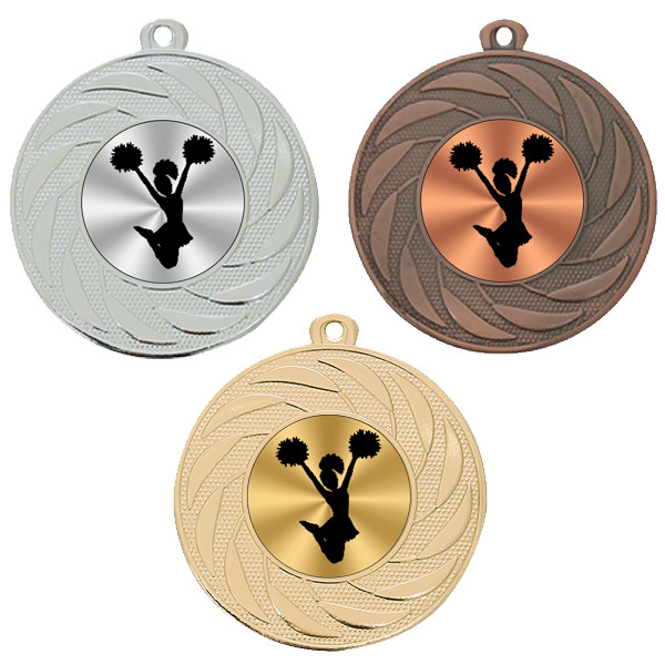 Cheerleading 50mm Medal