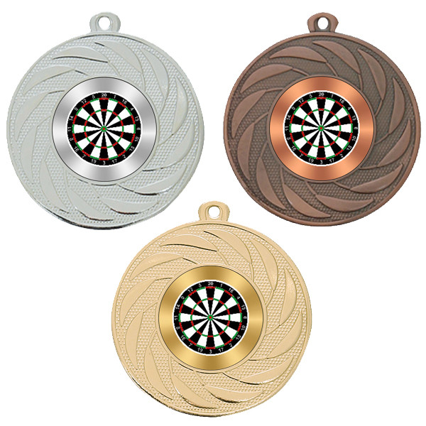 Darts 50mm Medal