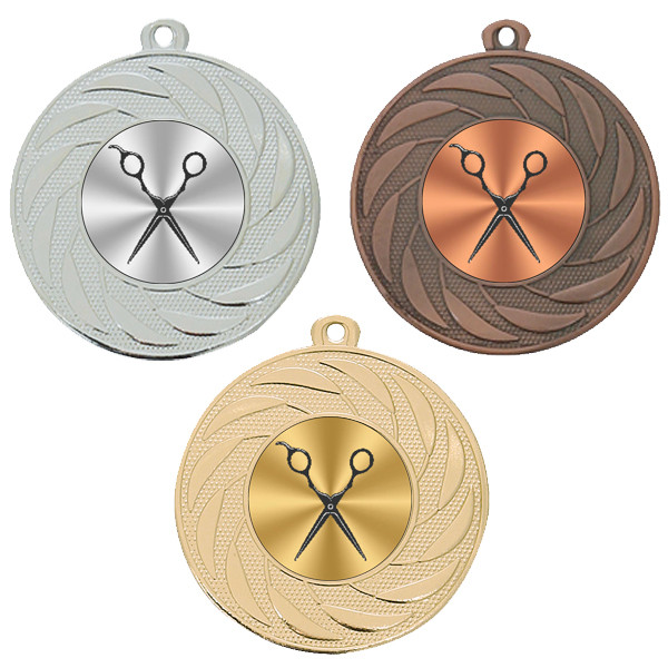 Hairdressing 50mm Medal