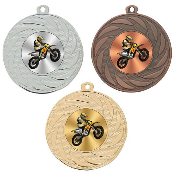 Motocross 50mm Medal