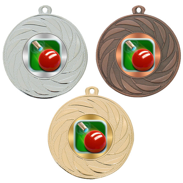 Snooker 50mm Medal