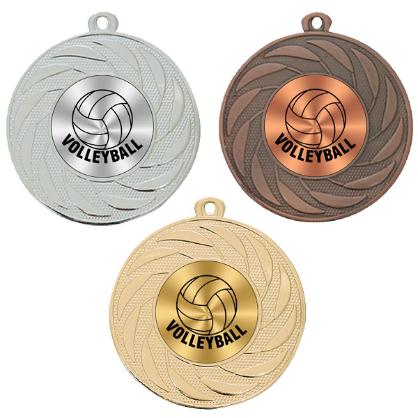 Volleyball 50mm Medal