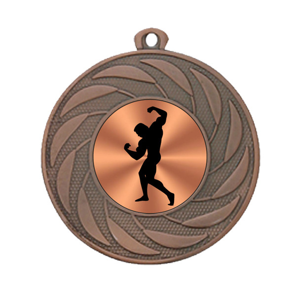 Body Building 50mm Medal
