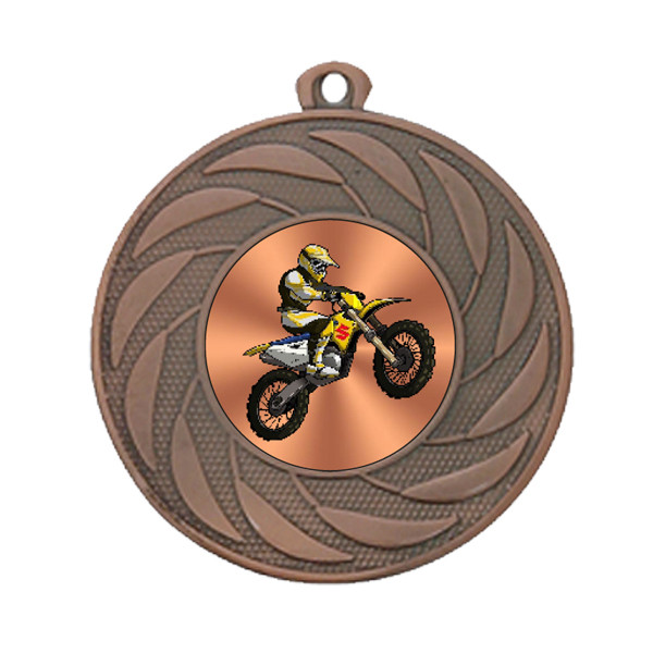 Motocross 50mm Medal