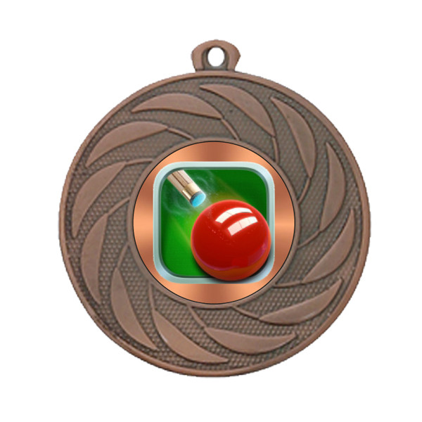 Snooker 50mm Medal