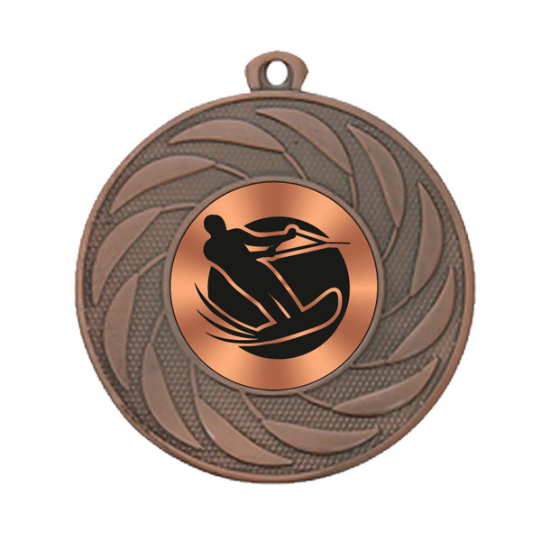 Water Skiing 50mm Medal