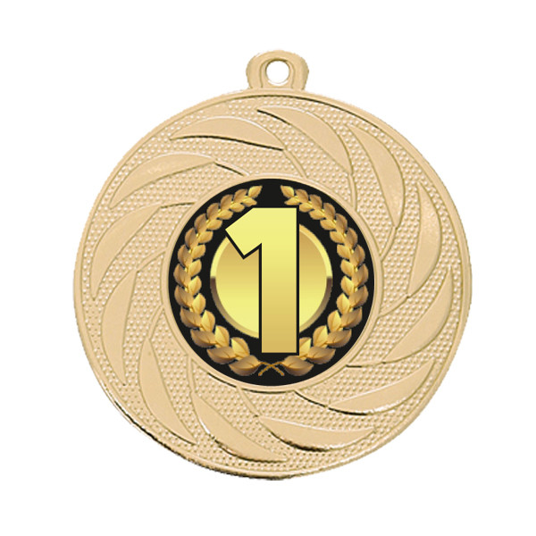 1st, 2nd & 3rd Place 50mm Medal