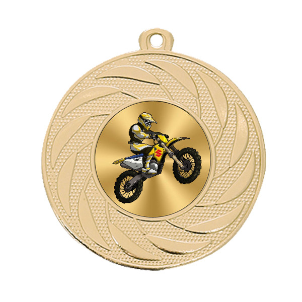 Motocross 50mm Medal