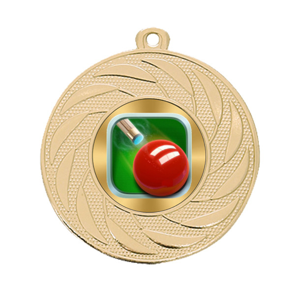 Snooker 50mm Medal