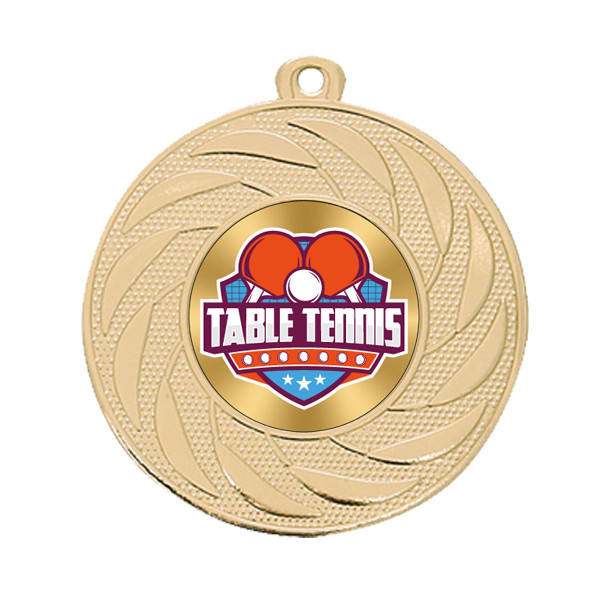 Table Tennis 50mm Medal