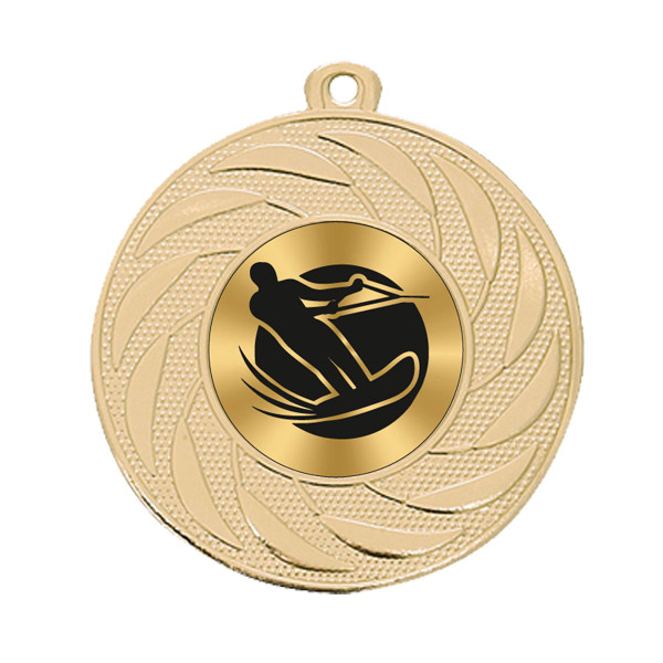 Water Skiing 50mm Medal