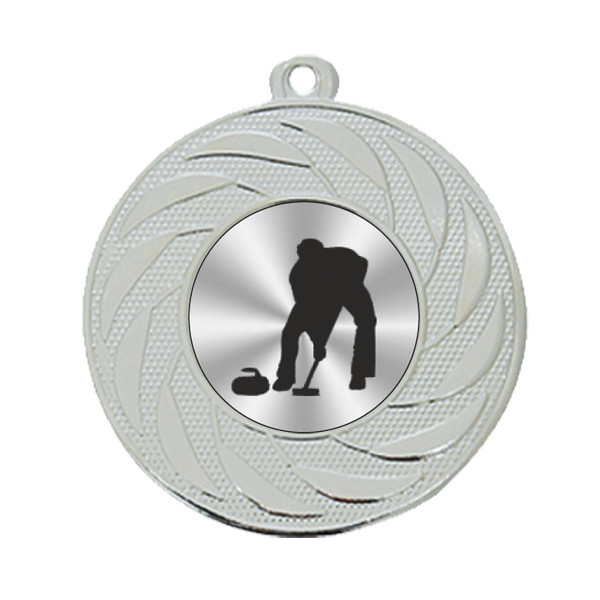 Curling 50mm Medal