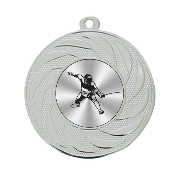 Fencing 50mm Medal