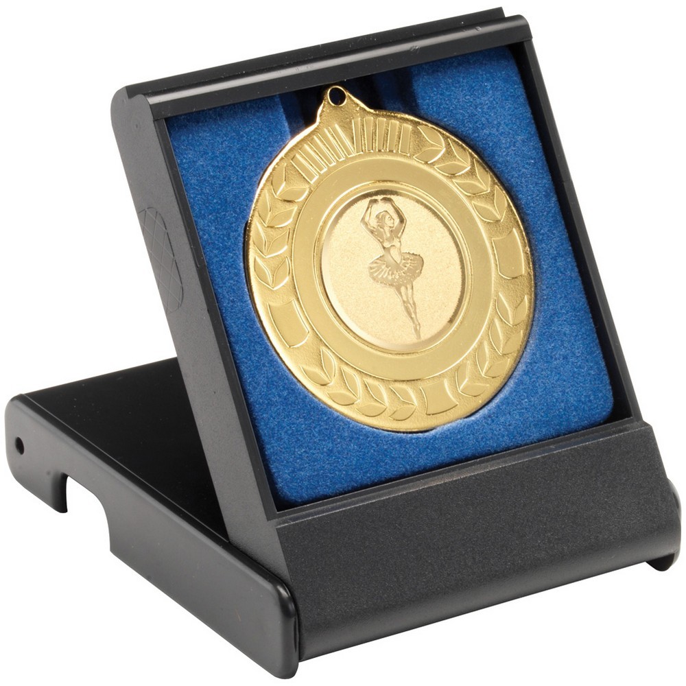 Plastic Medal Box with Black Lid
