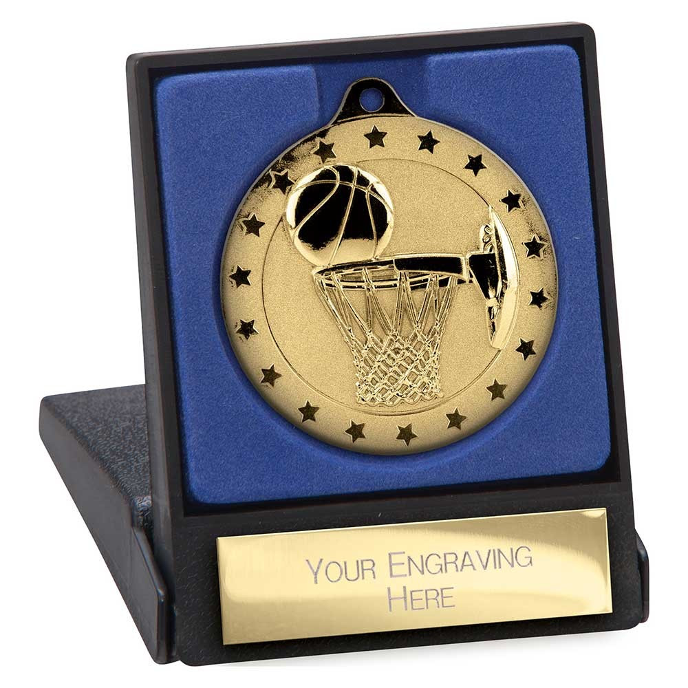 Cascade Stars Basketball Medal & Box 50mm