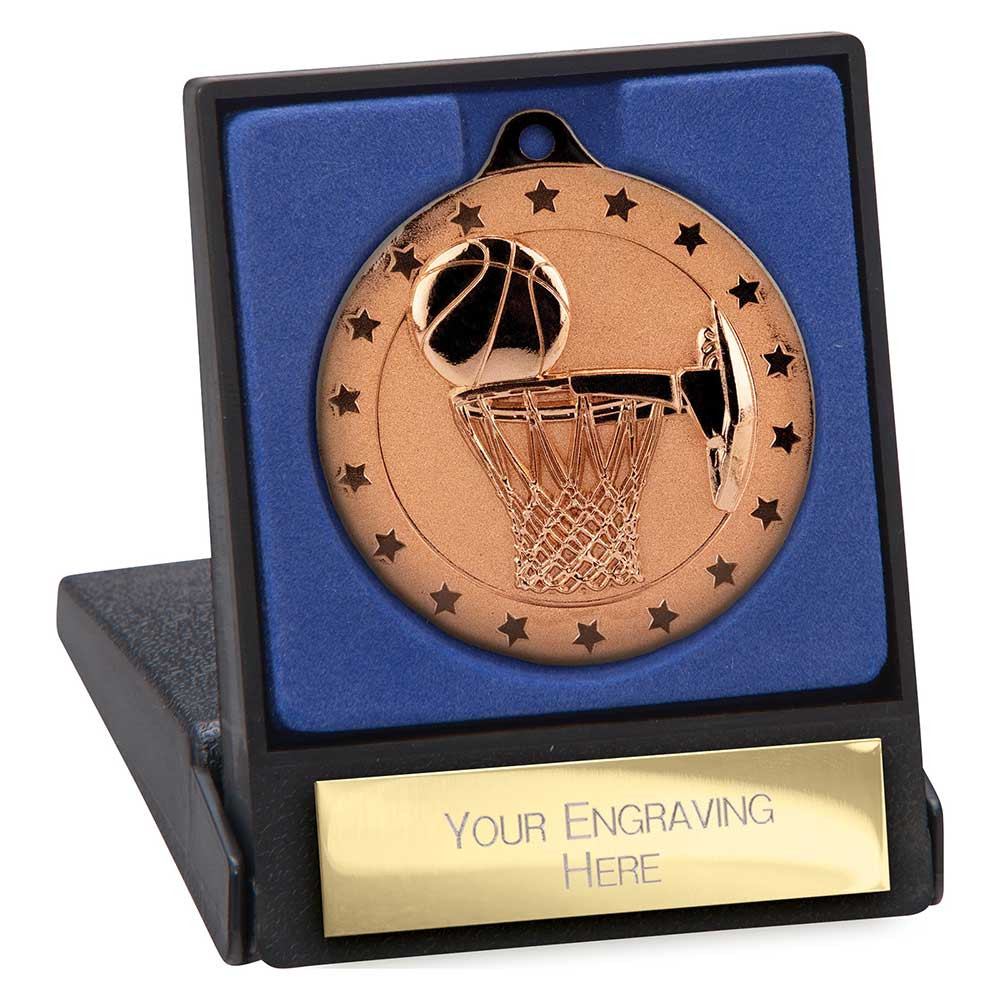 Cascade Stars Basketball Medal & Box 50mm