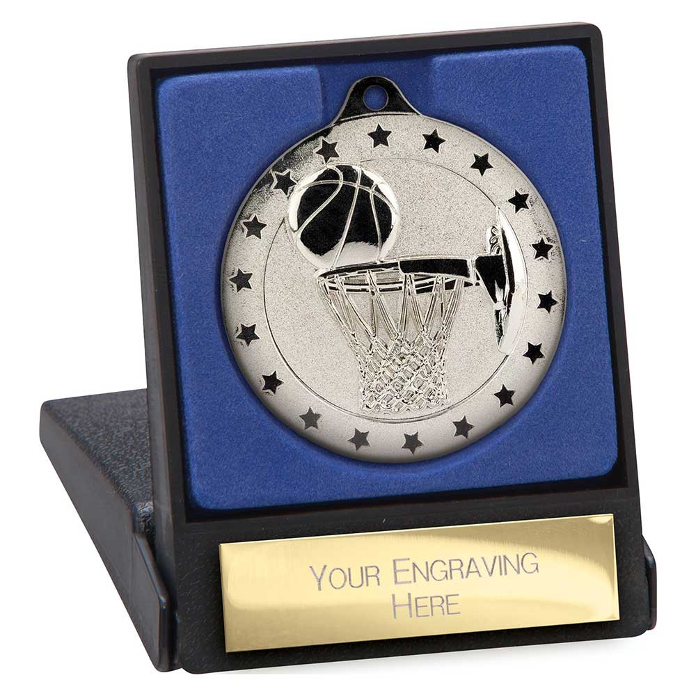 Cascade Stars Basketball Medal & Box 50mm