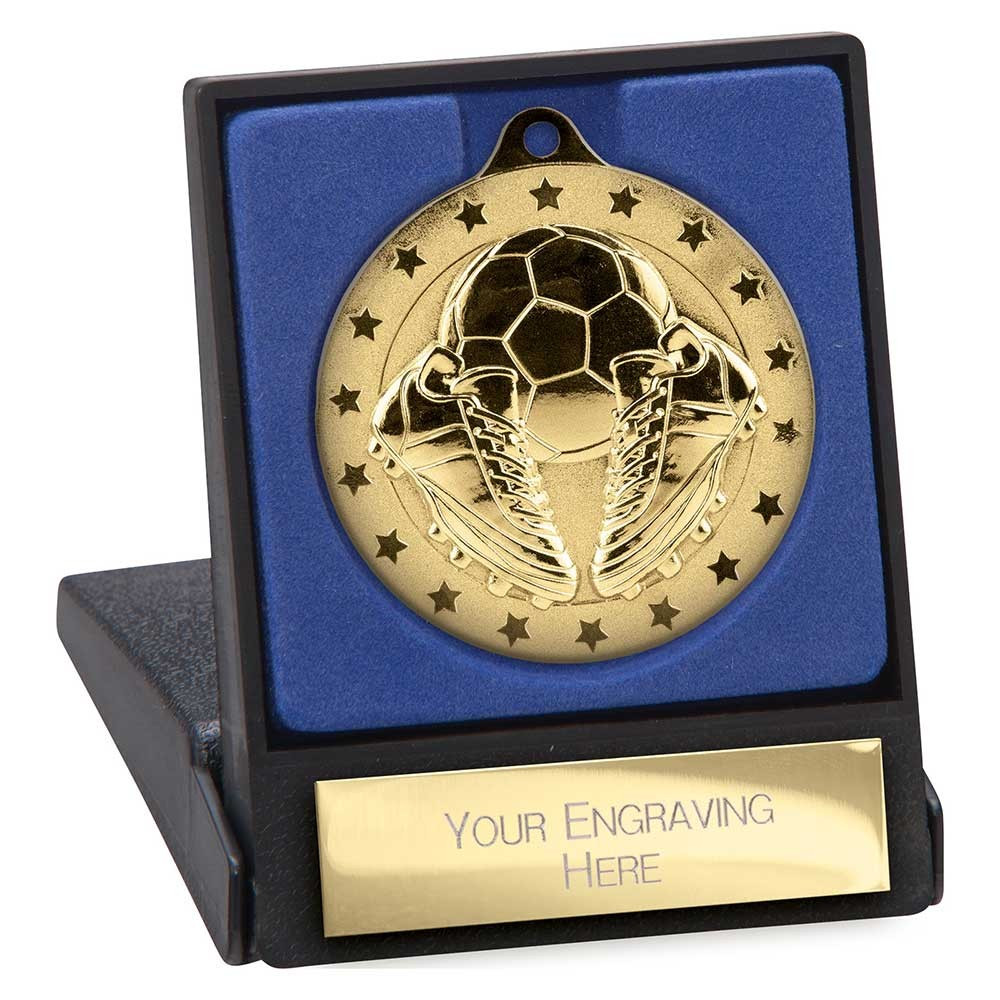 Cascade Stars Football Medal & Box 50mm
