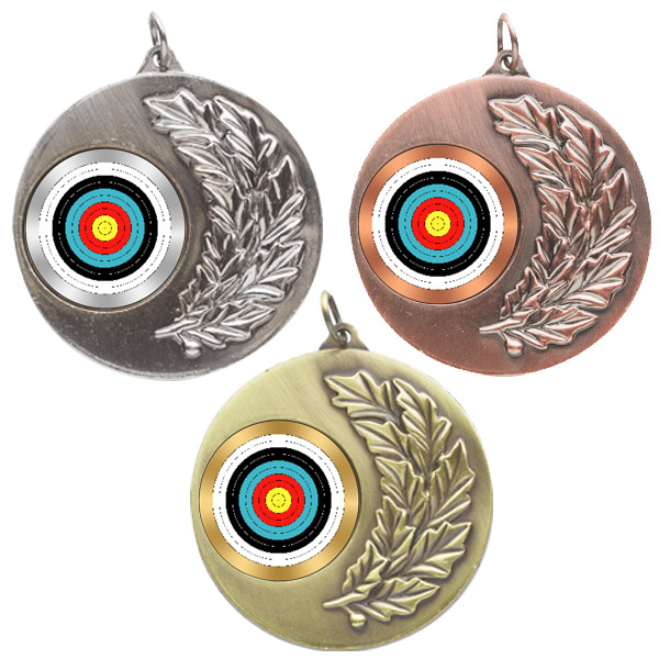Archery Laurel Wreath 50mm Medal