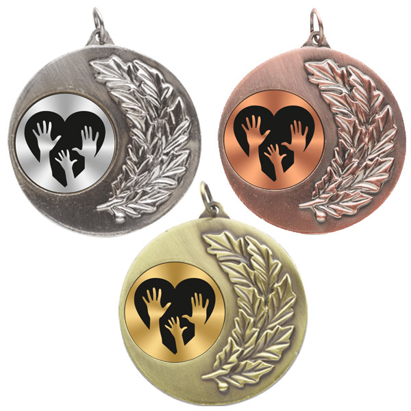 Charity Laurel Wreath 50mm Medal