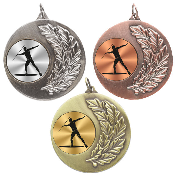 Javelin Laurel Wreath 50mm Medal
