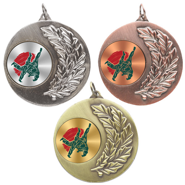 Judo Laurel Wreath 50mm Medal