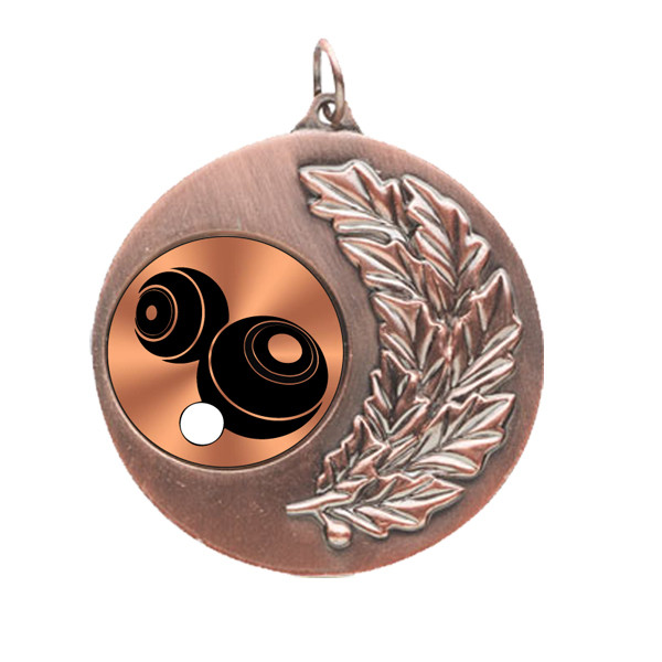 Bowls Laurel Wreath 50mm Medal