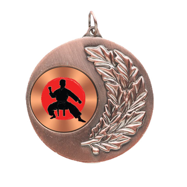 Martial Arts Laurel Wreath 50mm Medal