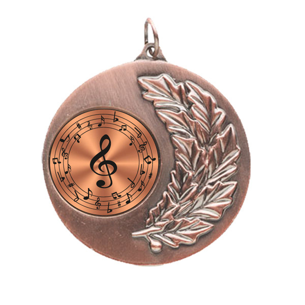 Music Laurel Wreath 50mm Medal