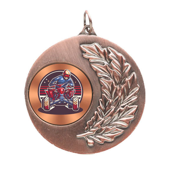 Quad Biking Laurel Wreath 50mm Medal