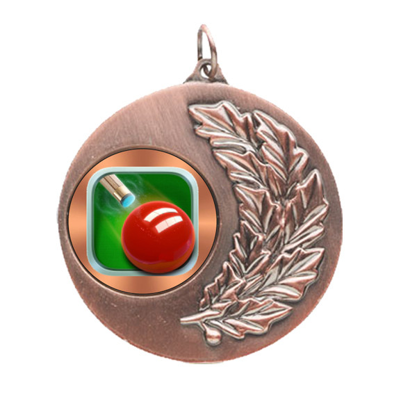 Snooker Laurel Wreath 50mm Medal