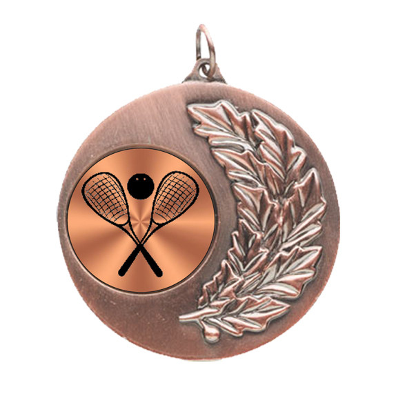 Squash Laurel Wreath 50mm Medal