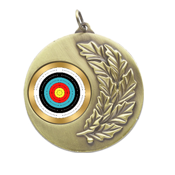 Archery Laurel Wreath 50mm Medal