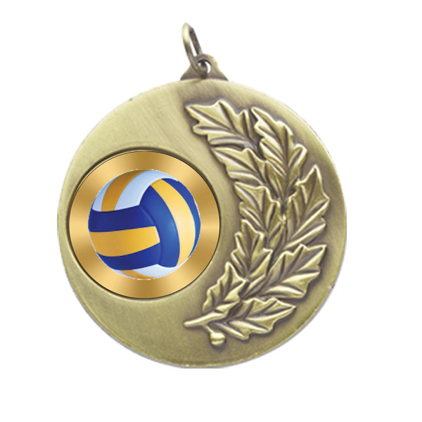 Beach Volleyball Laurel Wreath 50mm Medal