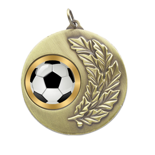Football Laurel Wreath 50mm Medal