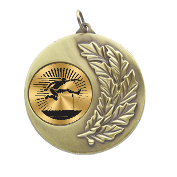 Hurdles Laurel Wreath 50mm Medal