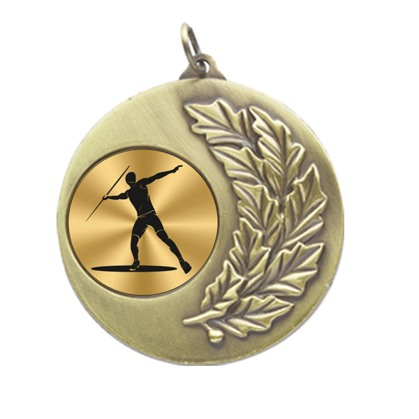 Javelin Laurel Wreath 50mm Medal