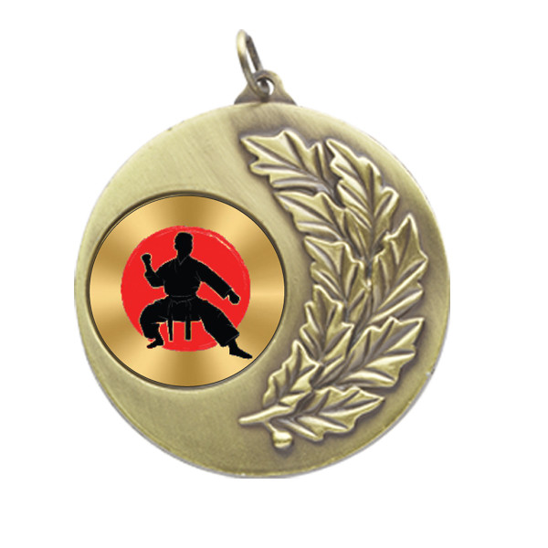 Martial Arts Laurel Wreath 50mm Medal