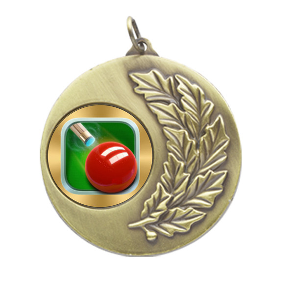 Snooker Laurel Wreath 50mm Medal
