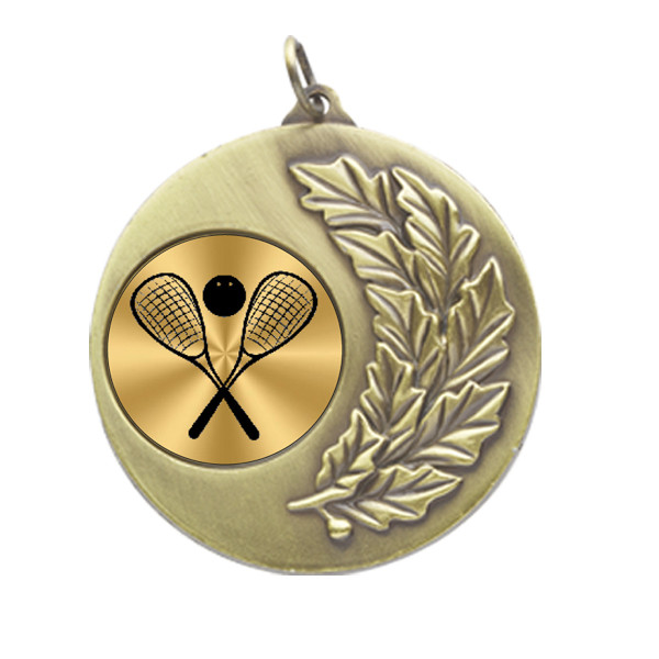 Squash Laurel Wreath 50mm Medal