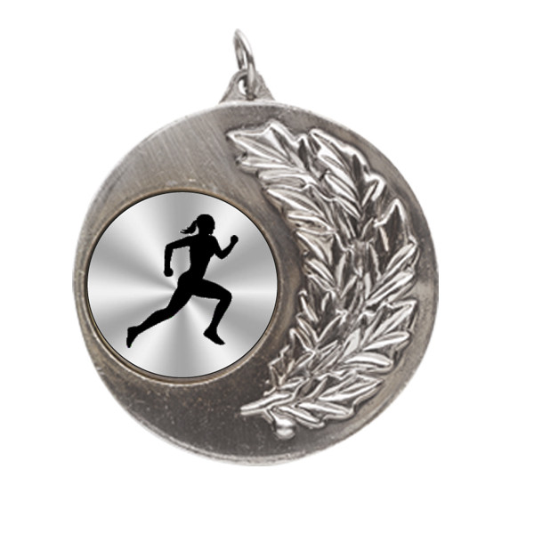 Female Athletics Laurel Wreath 50mm Medal