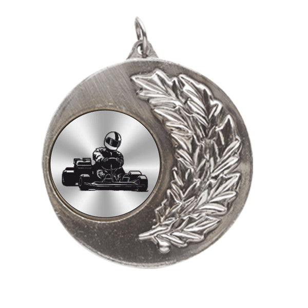 Go Karting Laurel Wreath 50mm Medal