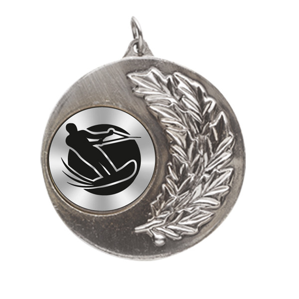 Water Skiing Laurel Wreath 50mm Medal